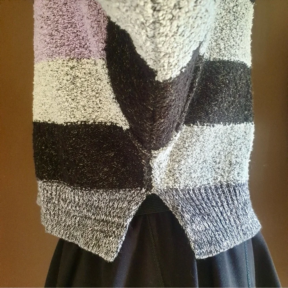 Candyland Knit Sweater FREE PEOPLE Women Size S Cropped Striped Y2K 90'